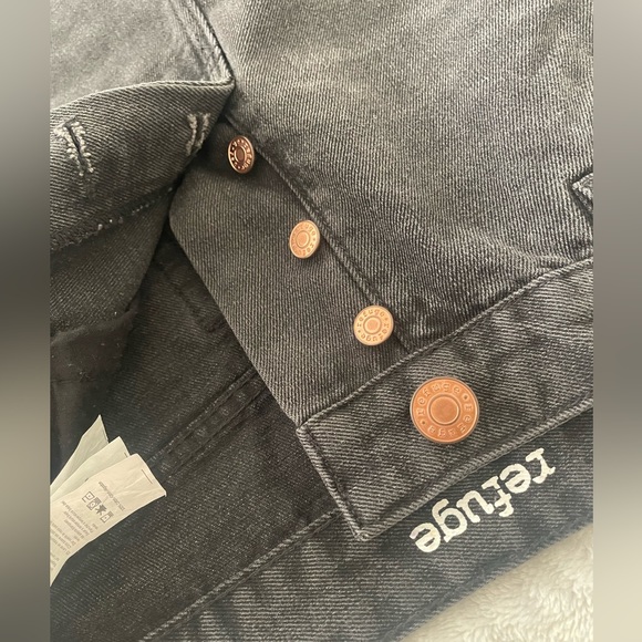 NWT Black Denim Refuge Jeans Size 7 - Picture 5 of 6